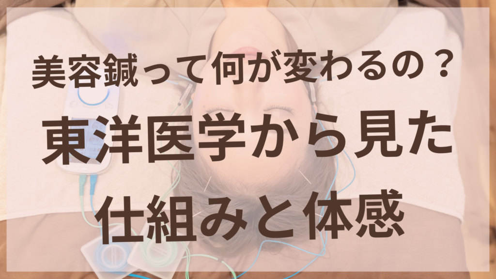 美容鍼の仕組みと効果を東洋医学の視点で解説｜扶桑町・女性専用サロンharuyui